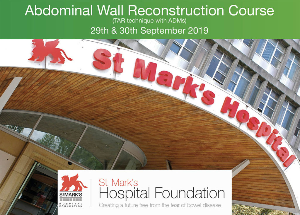 Abdominal Wall Reconstruction Course (TAR technique with ADMs) 29th & 30th September 2019